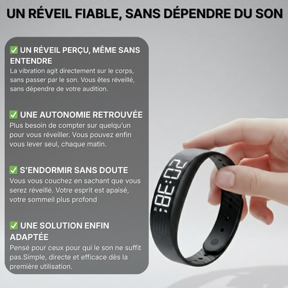 Vaena Wake-Up™️ — Le réveil qui fonctionne quand vous n’entendez plus les alarmes